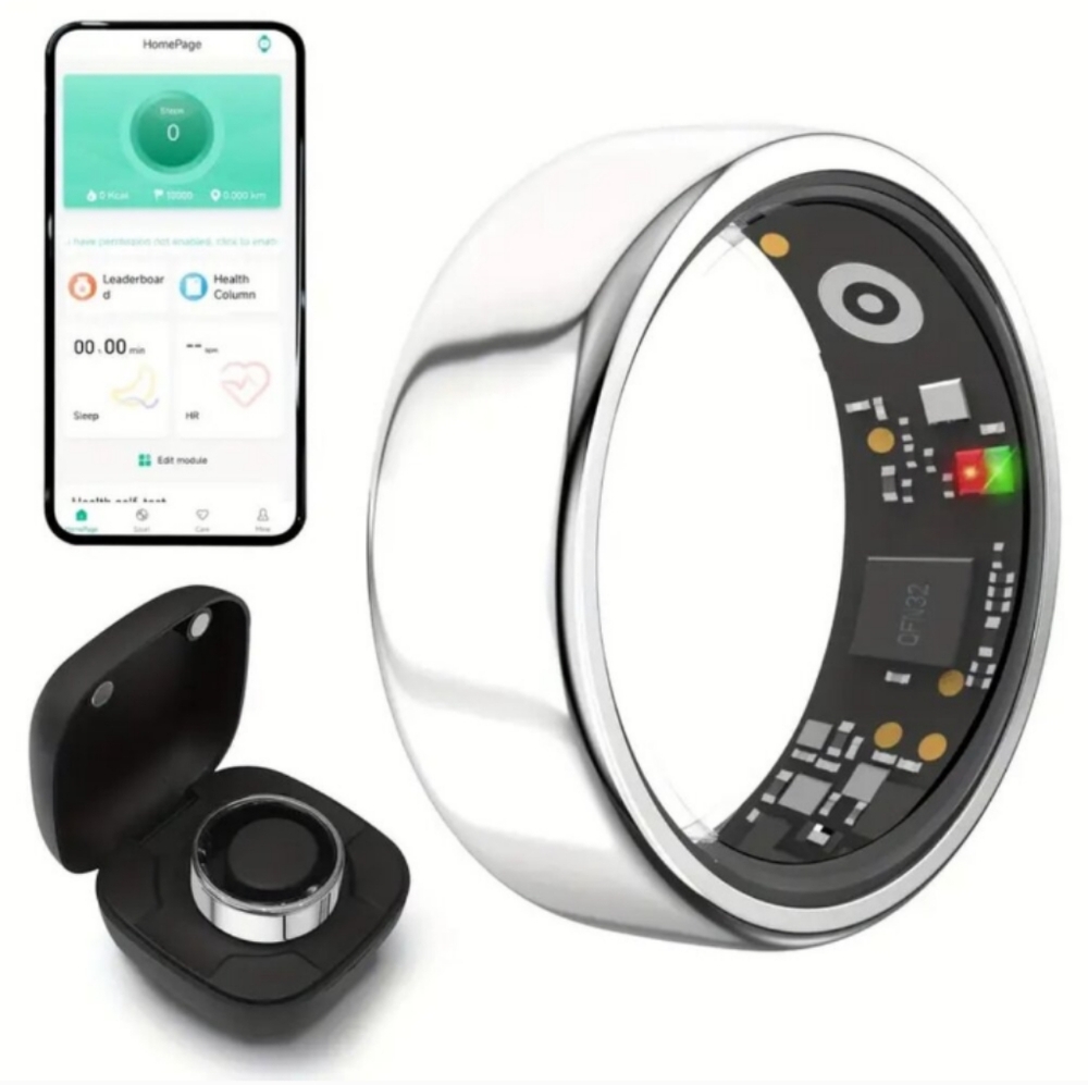 Smart Fitness Ring Next Gen Health Heart, Blood Pressure, & Sleep Monitor